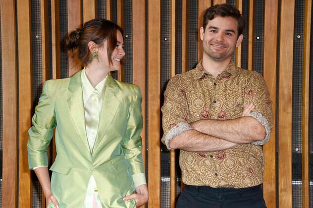 Lea van Acken und Lucas Reiber bei der Nominierungsbekanntgabe zum Deutschen Filmpreis 2021 im Kino International. Berlin, 19.08.2021