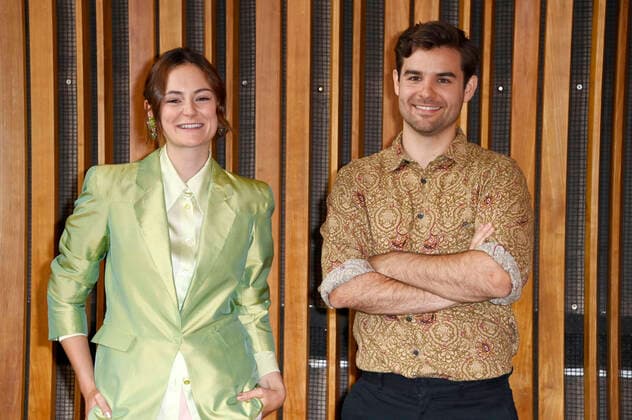 Lea van Acken und Lucas Reiber bei der Nominierungsbekanntgabe zum Deutschen Filmpreis 2021 im Kino International. Berlin, 19.08.2021