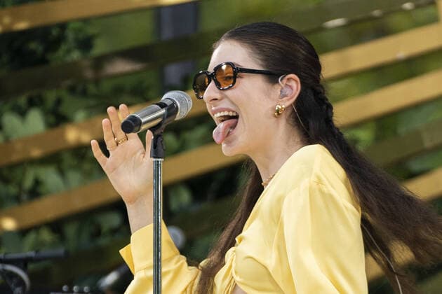 Bilder des Jahres 2021, Entertainment 08 August Entertainment Themen der Woche KW33 Entertainment Bilder des Tages Lorde performs on the Good Morning America Show at the Rumsey Playfield SummerStage in Central Park in New York City on Friday, August 20, 2021.  NYP20210820214 COREYxSIPKIN