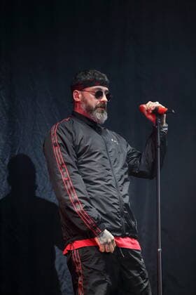 Sido bei einem Konzert in der Parkbühne Wuhlheide in Berlin, 20. August 2021. Sido Konzert Wuhlheide