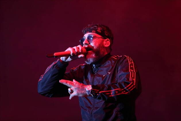 Sido bei einem Konzert in der Parkbühne Wuhlheide in Berlin, 20. August 2021. Sido Konzert Wuhlheide
