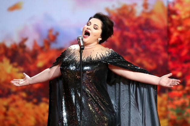 Bilder des Jahres 2021, Entertainment 08 August Entertainment Themen der Woche KW33 Entertainment Bilder des Tages SOCHI, RUSSIA â€“ AUGUST 21, 2021: Soprano Hibla Gerzmava performs at a concert featuring Alexander Rozenbaum s songs as part of the New Wave 2021 International Contest for Young Pop Singers. Vyacheslav Prokofyev TASS  TS10D38F