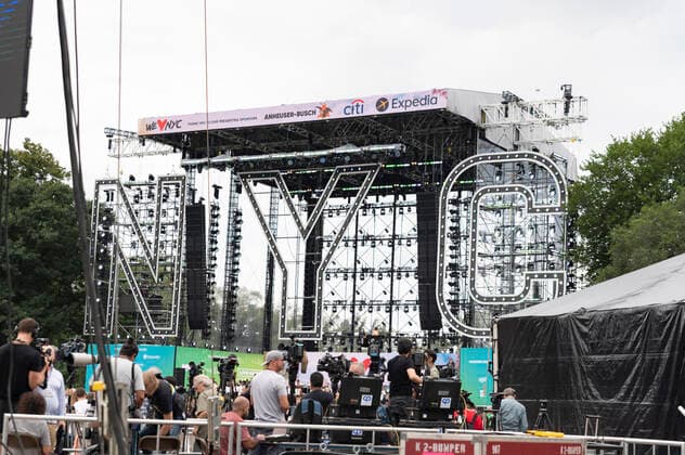 August 21, 2021, New York, New York, USA: NEW YORK - August 21, 2021: for NEWS. The We Love New York, New York City Homecoming Concert hosted by the New York City Government, Clive Davis and Live Nation, to celebrate New York is Back in Central Park was prematurely cancelled mid-concert due to lighting from Hurricane Henri bearing down on the city. Thousands of concert goers had to evacuate the park. New York USA - ZUMAb177 20210821_zap_b177_008 Copyright: xTaidghxBarronx