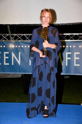 Birgit Minichmayr bei der 3. Verleihung des Hannelore Elsner Preises beim 15. Fünf Seen Filmfestival im Seebad Starnberg. Starnberg, 21.08.2021