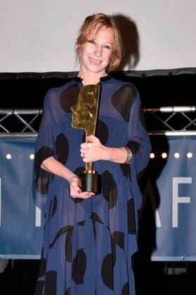Birgit Minichmayr bei der 3. Verleihung des Hannelore Elsner Preises beim 15. Fünf Seen Filmfestival im Seebad Starnberg. Starnberg, 21.08.2021
