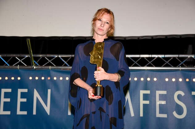 Birgit Minichmayr bei der 3. Verleihung des Hannelore Elsner Preises beim 15. Fünf Seen Filmfestival im Seebad Starnberg. Starnberg, 21.08.2021