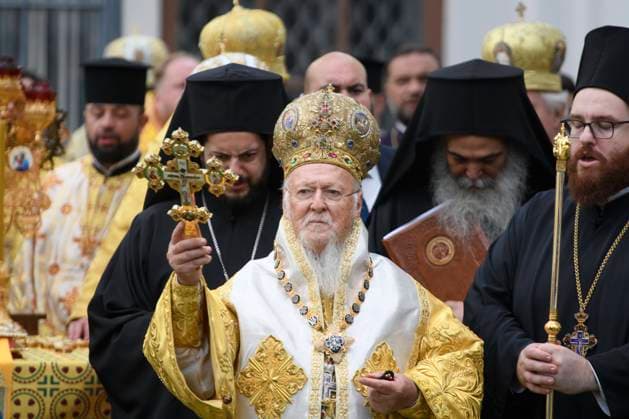 Bilder des Jahres 2021, News 08 August News Themen der Woche KW33 News Bilder des Tages Visit Of Ecumenical Patriarch Bartholomew To Kyiv Ecumenical Patriarch Bartholomew during a religious service close to the St. Sophia Cathedral in Kyiv, Ukraine August 22, 2021 Kyiv Ukraine musienko-notitle210822_np7sA  Copyright: xMaxymxMarusenkox