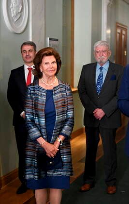 Queen Silvia at the unveiling of H M The King s portrait medallion in the Riksdag building in Stockholm, Sweden, on August 23, 2021 STOCKHOLM Sweden x10080x,  Copyright: xFredrikxSandberg TTx SWEDEN KING S PORTRAIT MEDALLION