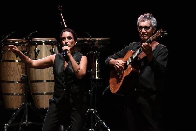 August 23, 2021, Rome, Italy: Noa and Gil Dor during the concert at Cavea Auditorium Parco della Musica, Rome, August 23, 2021, presented her latest album Afterallogy , made during the lockdown. (Credit Image: Sportreporter LPS via ZUMA Press Wire) Copyright: xSportreporter DomenicoxCippitellx xZUMAPRESS.comx ZUMA-20210823_zsa_l164_048.jpg