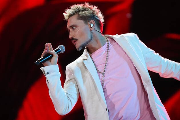 SOCHI, RUSSIA â€“ AUGUST 24, 2021: Singer Dima Bilan performs at a concert as part of the New Wave 2021 International Contest for Young Pop Singers. Vyacheslav Prokofyev TASS  TS10DA24