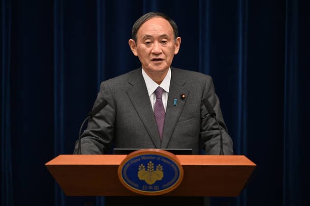 August 25, 2021, Tokyo, Japan: Japan s Prime Minister Yoshihide Suga speaks during a news conference at the prime minister s office in Tokyo. Tokyo Japan - ZUMAz114 20210825_zih_z114_001 Copyright: xPOOLx