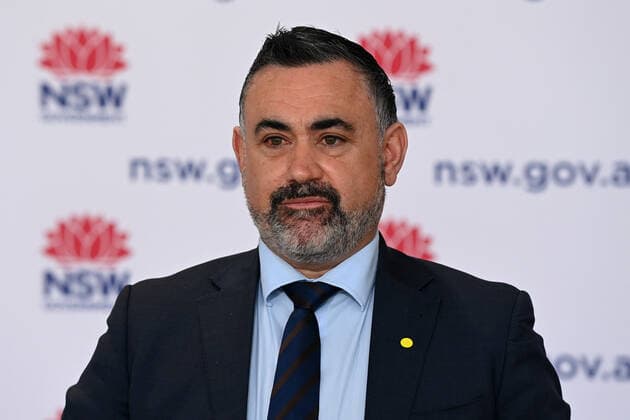 GLADYS BEREJIKLIAN COVID19 PRESSER, NSW Deputy Premier John Barilaro speaks to the media during a press conference to provide a COVID-19 update, in Sydney, Thursday, August 26, 2021. NSW recorded 1,029 new locally acquired cases of COVID-19 as the entire state continues in lockdown. ( NO ARCHIVING, EDITORIAL USE ONLY, NO USE IN BOOKS WITHOUT CONSENT SYDNEY NSW AUSTRALIA  Copyright: xBIANCAxDExMARCHIx 20210826001569809601
