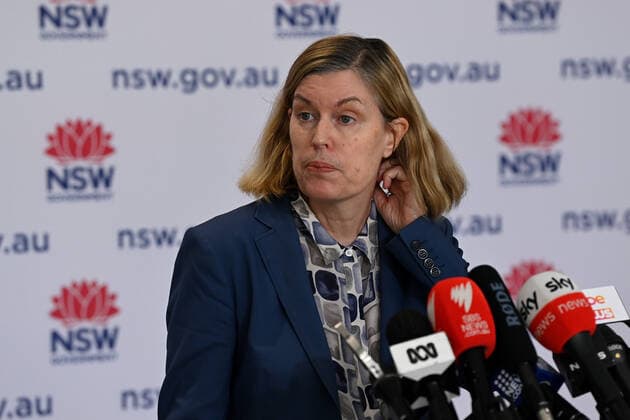 GLADYS BEREJIKLIAN COVID19 PRESSER, NSW Chief Health Officer Dr Kerry Chant speaks to the media during a press conference to provide a COVID-19 update, in Sydney, Thursday, August 26, 2021. NSW recorded 1,029 new locally acquired cases of COVID-19 as the entire state continues in lockdown. ( NO ARCHIVING, EDITORIAL USE ONLY, NO USE IN BOOKS WITHOUT CONSENT SYDNEY NSW AUSTRALIA  Copyright: xBIANCAxDExMARCHIx 20210826001569810316