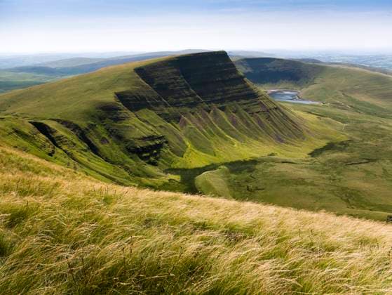 Picws Du on the Carmarthen Fans escarpment from Fan Foel in the Brecon Beacons National Park. Copyright: xLoopxImages CraigxJoinerx CJO04421006
