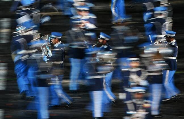Russia Military Music Festival Rehearsal 6634106 26.08.2021 Members of the Qatar Police Band perform during a rehearsal for the Spasskaya Tower International Military Music Festival in Red Square in Moscow, Russia. Vladimir Pesnya Sputnik Moscow Russia  Copyright: xVladimirxPesnyax