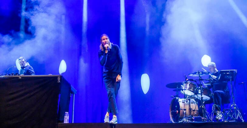 Det danske band When Saints Go Machine med Nikolaj Manuel Vonsild i front spiller op til Havefest paa Plaenen i Tivoli fredag den 27. august 2021. Havefest afloeser Fredagsrock, der er aflyst paa grund af Covid-19 Coronakrisen. , Copenhagen Copyright: TorbenxChristensen TorbenxChristensenx COP114 spdk20210828-010508-L