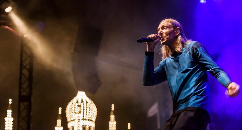 Det danske band When Saints Go Machine med Nikolaj Manuel Vonsild i front spiller op til Havefest paa Plaenen i Tivoli fredag den 27. august 2021. Havefest afloeser Fredagsrock, der er aflyst paa grund af Covid-19 Coronakrisen. , Copenhagen Copyright: TorbenxChristensen TorbenxChristensenx COP114 spdk20210828-010529-L
