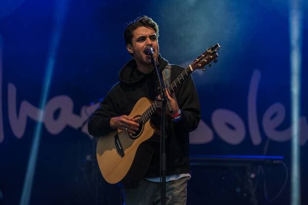 Myle als Support von Alvaro Soler auf dem 5. Zeltfestival Rhein-Neckar Myle auf dem 5. Zeltfestival Rhein-Neckar in Mannheim. Mannheim Zeltfestival Rhein-Neckar Baden-Württemberg