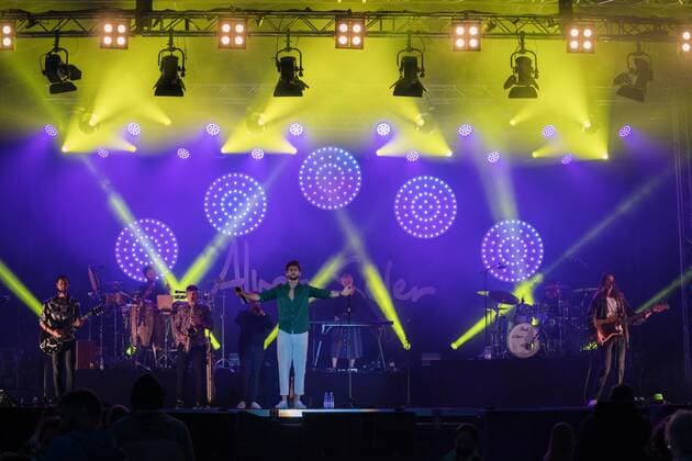 Alvaro Soler auf dem 5. Zeltfestival Rhein-Neckar Alvaro Soler auf dem 5. Zeltfestival Rhein-Neckar in Mannheim. Mannheim Zeltfestival Rhein-Neckar Baden-Württemberg