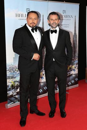 Klemens Hallmann und Niclas Castello bei der Europäischer Kulturpreis Gala Verleihung am 28.08.2021 im Opernhaus in Bonn Europäischer Kulturpreis Verleihung 2021 in Bonn