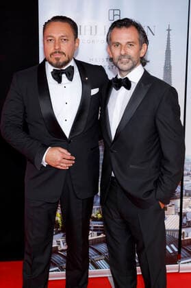 Klemens Hallmann und Niclas Castello bei der Europäischen Kulturpreisgala 2021 im Opernhaus. Bonn, 28.08.2021