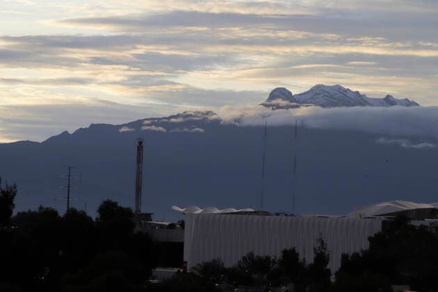 Popocatepetl Volcano In Mexico Registers Activity View of Iztaccihuatl Volcano during sunrise and COVID-19 health emergency in Mexico. Mexico City Mexico vieyra-notitle210829_npp3S  Copyright: xGerardoxVieyrax