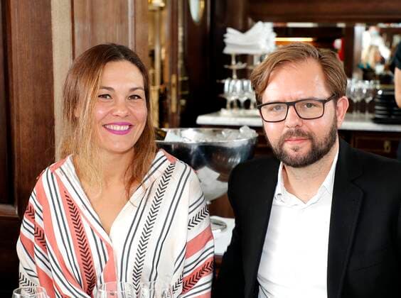 Kikic Memmert, Heiko Memmert bei der Gala Verleihung Ehrenpreis fuer Mario Adorf im China Club Berlin.
