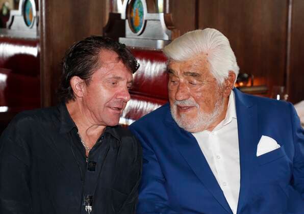 David Bennent, Mario Adorf bei der Gala Verleihung Ehrenpreis fuer Mario Adorf im China Club Berlin.