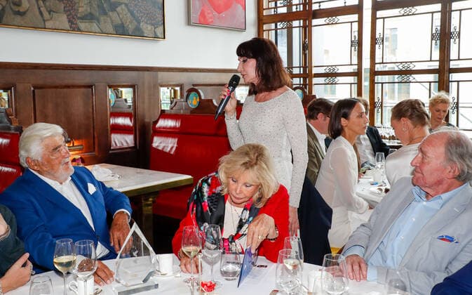 David Bennent, Mario Adorf , Anna MAria Kaufmann, Monique Faye, Michael Mendl bei der Gala Verleihung Ehrenpreis fuer Mario Adorf im China Club Berlin.