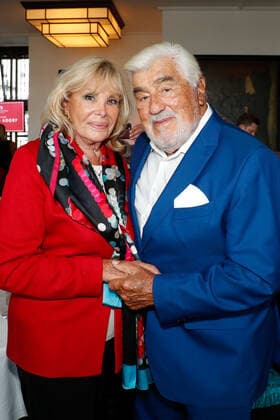 Monique Faye, Mario Adorf bei der Gala Verleihung Ehrenpreis fuer Mario Adorf im China Club Berlin.