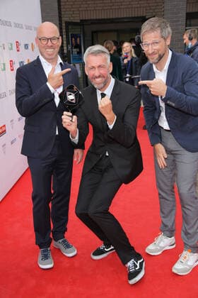 Adolf Grimme Preis 27.08.2021 Ralf Remmel + Kabarettist Malte Sebastian Pufpaff + Marcel Behnke im Theater Marl, Am Theater 1, bei der Verleihung des Adolf Grimme Preis - 27.08.2021 -