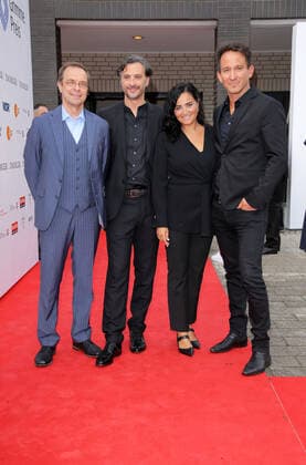 Adolf Grimme Preis 27.08.2021 Gunnar Dedio + Lucio Mollica + Mayte Carrasco + Marcel Mettelsiefen im Theater Marl, Am Theater 1, bei der Verleihung des Adolf Grimme Preis - 27.08.2021 -