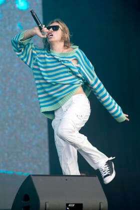 Australian rapper The Kid LAROI performs on Main Stage East during day 2 of Reading Festival 2021 at Richfield Avenue in Reading, Berkshire. AUGUST 27th 2021  DFLx21486
