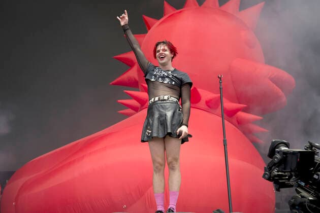 Yungblud performs on Main Stage West during day 3 of Reading Festival 2021 at Richfield Avenue in Reading, Berkshire. AUGUST 29th 2021  DFLx21487