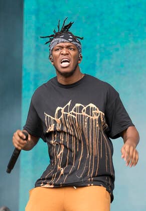 KSI performs on Main Stage East during day 3 of Reading Festival 2021 at Richfield Avenue in Reading, Berkshire. AUGUST 29th 2021  DFLx21487