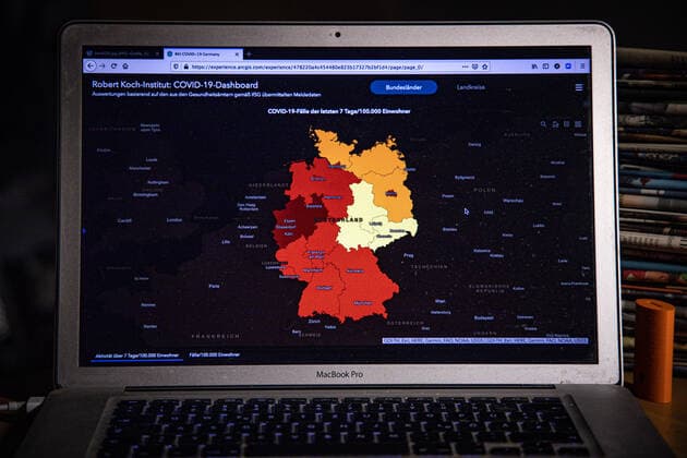 Coronavirus in Deutschland - Covid-19-Dashboard des Robert Koch-Institut 01.09.2021: Robert Koch-Institut: 7-Tage-Inzidenz 75,7. 7-Tage-Fallzahl 62.920. COVID-19-Fälle 3.956.387. Zugang um 13.531 gegenüber dem Vortag. COVID-19-Todesfälle 92.223. Zugang um 23 gegenüber dem Vortag.