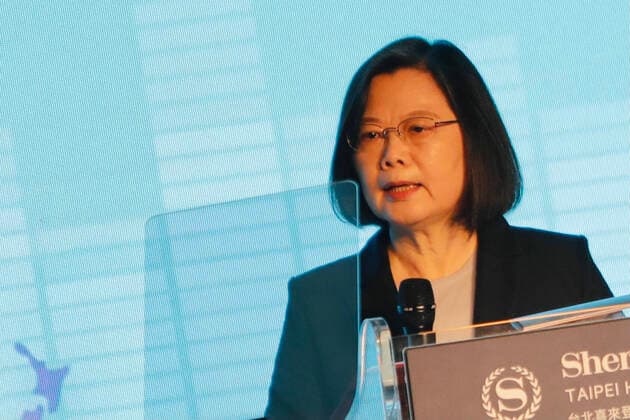 September 1, 2021, Taipei, Taipei, Taiwan: Taiwan President Tsai Ing-wen speaks during the 2020 Taiwan-US-Japan Trilateral Indo Pacific Security Dialogue in Taipei Taipei Taiwan - ZUMAs313 20210901_zip_s313_002 Copyright: xDanielxCengxShou-Yix