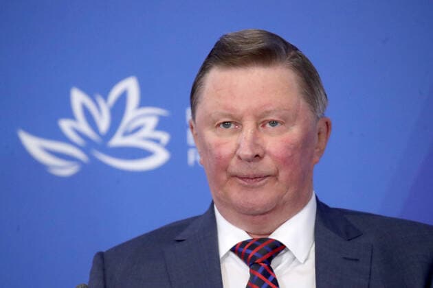 VLADIVOSTOK, RUSSIA â€“ SEPTEMBER 3, 2021: Russia s Special Presidential Envoy for Environmental Protection, Ecology and Transport Sergei Ivanov at the 2021 Eastern Economic Forum (EEF) at the Far Eastern Federal University on Russky Island in Vladivostok. Vyacheslav Prokofyev TASS Host Photo Agency  TS10EC01