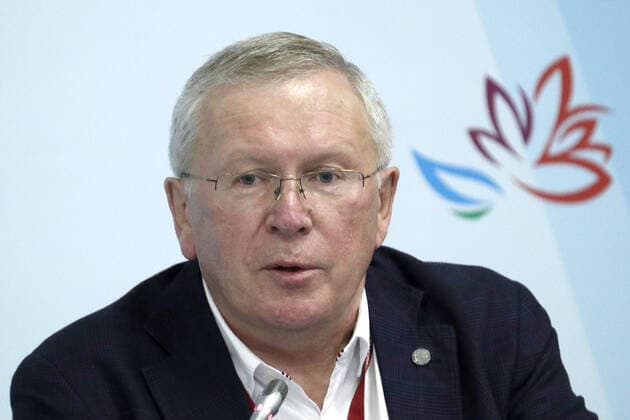 VLADIVOSTOK, RUSSIA - SEPTEMBER 3, 2021: Director of the Irkutsk Antiplague Research Institute of Siberia and Far East Sergei Balakhonov attends a session at the 2021 Eastern Economic Forum at the Far Eastern Federal University on Russky Island. Alexander Shcherbak TASS Host Photo Agency  TS10ED2A