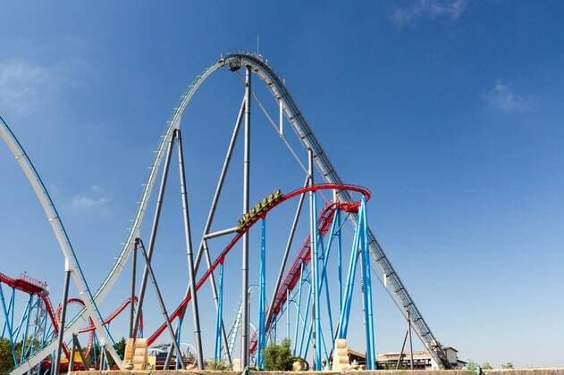 Roller Coaster in Amusement Entartainment Theme Park, 08.03.2016 09:32:21, Copyright: xmegastockerx Panthermedia16270467