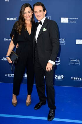 Hans-Werner Meyer mit Ehefrau Jacqueline Macaulay bei der Verleihung des Deutschen Schauspielpreises 2021 im Restaurant Spindler & Klatt. Berlin, 03.09.2021