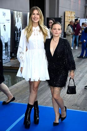 Zsa Zsa Inci BuÌˆrkle und Jasna Fritzi Bauer bei der Verleihung des Deutschen Schauspielpreises 2021 im Restaurant Spindler & Klatt. Berlin, 03.09.2021