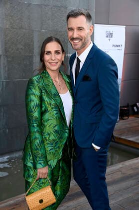 Nadine Heidenreich und Jochen Schropp bei der Verleihung des Deutschen Schauspielpreises 2021 im Restaurant Spindler & Klatt. Berlin, 03.09.2021