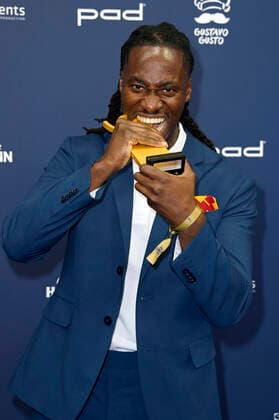 Eugene Boateng bei der Verleihung des Deutschen Schauspielpreises 2021 im Restaurant Spindler & Klatt. Berlin, 03.09.2021