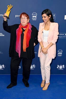 Walfriede Schmitt und Collien Ulmen-Fernandes bei der Verleihung des Deutschen Schauspielpreises 2021 im Restaurant Spindler & Klatt. Berlin, 03.09.2021