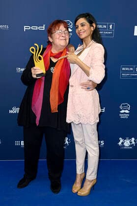 Walfriede Schmitt und Collien Ulmen-Fernandes bei der Verleihung des Deutschen Schauspielpreises 2021 im Restaurant Spindler & Klatt. Berlin, 03.09.2021
