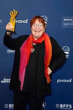 Walfriede Schmitt bei der Verleihung des Deutschen Schauspielpreises 2021 im Restaurant Spindler & Klatt. Berlin, 03.09.2021