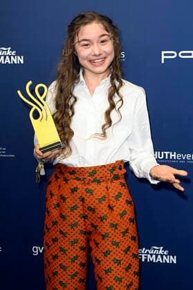 Hannah Schiller bei der Verleihung des Deutschen Schauspielpreises 2021 im Restaurant Spindler & Klatt. Berlin, 03.09.2021
