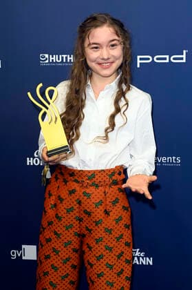 Hannah Schiller bei der Verleihung des Deutschen Schauspielpreises 2021 im Restaurant Spindler & Klatt. Berlin, 03.09.2021