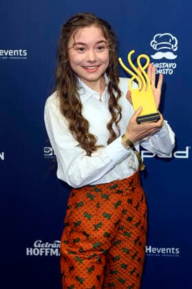 Hannah Schiller bei der Verleihung des Deutschen Schauspielpreises 2021 im Restaurant Spindler & Klatt. Berlin, 03.09.2021